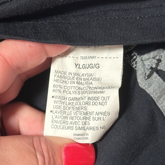 Under Armour Boys Navy & Gray Front Pocket Hoodie Tee, EUC, Size Youth Large - Picture 3 of 10